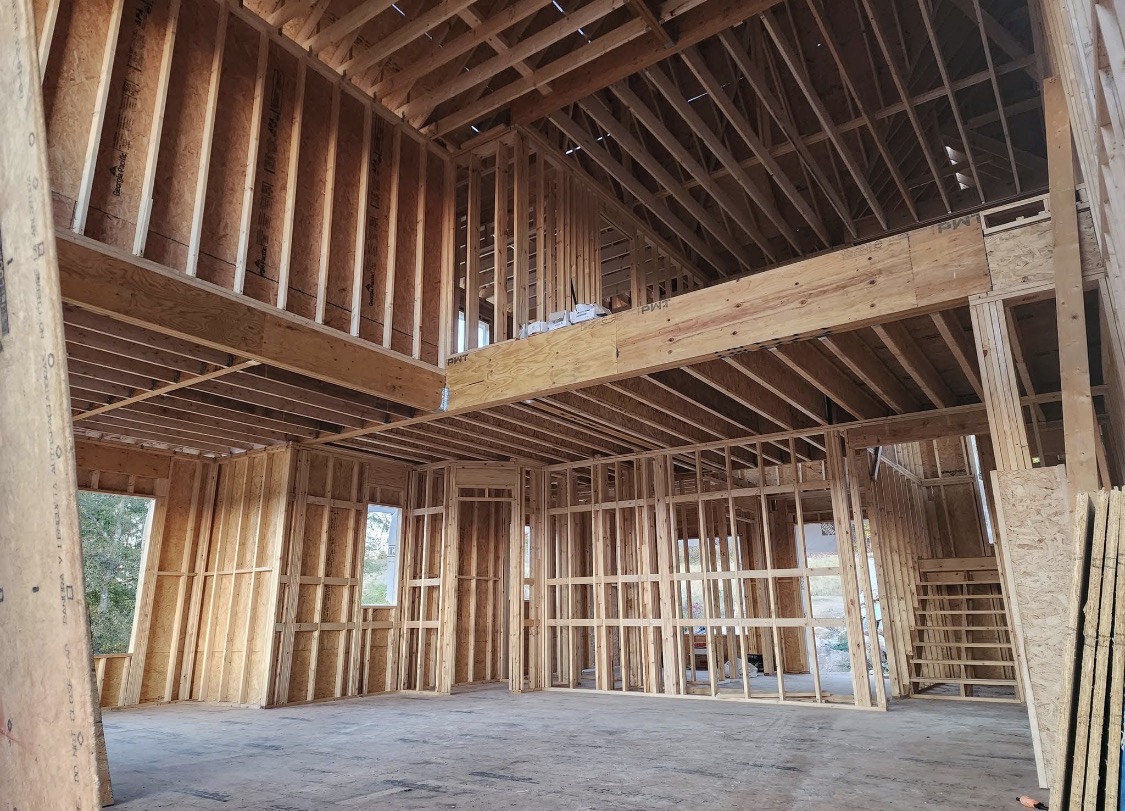Custom home framing