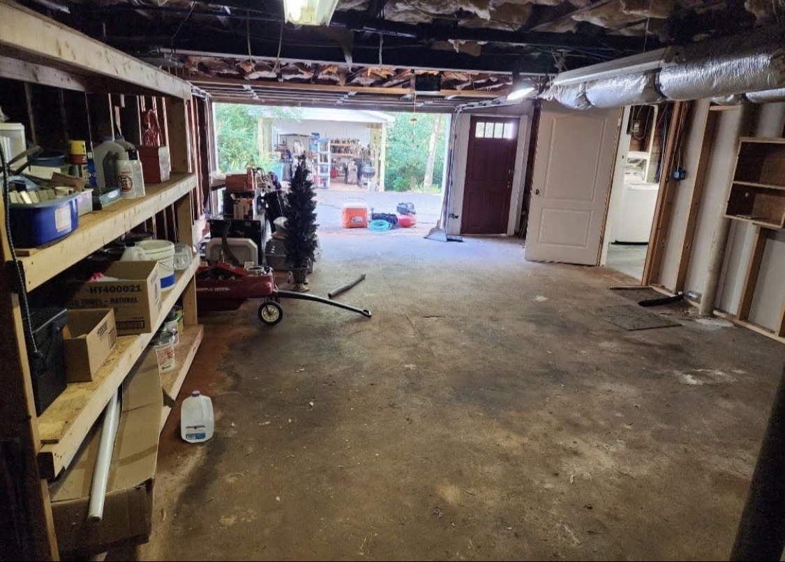 Basement before remodel